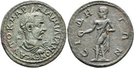 PAMPHYLIA. Side. Aemilian, 253. Pentassarion (Bronze, 32 mm, 16.93 g, 7 h). AYTO•K•MAP AI AIMIΛIANON ЄYC Laureate, draped and cuirassed bust of Aemili...