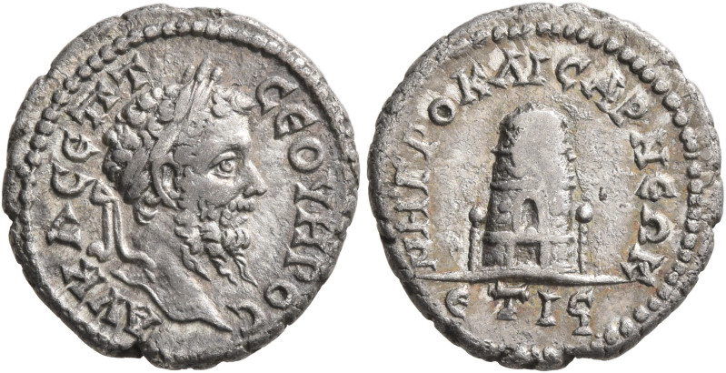 CAPPADOCIA. Caesaraea-Eusebia. Septimius Severus, 193-211. Drachm (Silver, 18 mm...