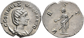 Cornelia Supera, Augusta, 253. Antoninianus (Silver, 22 mm, 3.16 g, 6 h), Rome. C CORNEL SVPERA AVG Diademed and draped bust of Cornelia Supera set to...