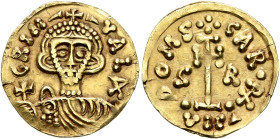 LOMBARDS, Beneventum. Grimoald III, 788-806. Tremissis (Gold, 17 mm, 1.30 g, 7 h), struck in the name of Charlemagne, as King of the Lombards (774-814...