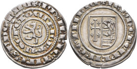 CRUSADERS. Lusignan Kingdom of Cyprus. Amaury, prince of Tyre, usurper, 1306-1310. Gros (Silver, 25 mm, 4.36 g, 7 h), Nicosia. ✠ AMALRIC' TIRЄ'SI' DOM...