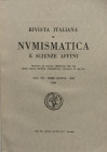 AA.VV. Rivista Italiana di Numismatica e Scienze Affini fondata da Solone Ambrosoli nel 1888. Milano Vol. VII- Serie Quinta – LXI 1959. Brossura ed. p...