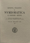 AA.VV. Rivista Italiana di Numismatica e Scienze Affini fondata da Solone Ambrosoli nel 1888. Milano Vol. XVII– Seria quinta LXXI 1969. Brossura ed. p...