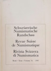 AA.VV. Revue Suisse de Numismatique. Tome 76, 1997. Brossura ed. pp. 295, ill. In b/n tavv.19 in b/n. Sommaire: Boehringer, Christof: Konkordanz und N...