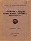 ARS CLASSICA – NAVILLE et C. – N. XV, Lucerne, 2 – July, 1930. Collection William Harrison, - Woodward de Londres. Catalogue de monnaies antiques grec...