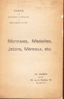 DUPRIEZ Ch. – Catalogue 120 bis. Bruxelles, 5 – Mai, 1925. Collection LEJEUNE, van ASSCHE, e collection SANT’ANNA 2 partie. Monnaies, medailles, jeton...