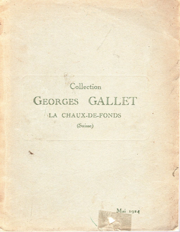 FLORANGE J. – CIANI L. - Paris, 28 – Mai, 1924. Collection M. Georges Gallet. Mo...