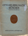 HELBING OTTO NACHF. Munchen 12-10-1926. Sammlung des regierungsrats Dr. Josef Hinterstoisser, Salzburg. Munzen u. Medaillen des Erzstiftes Salzburg. B...