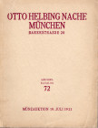 HELBING O. –NACH. - Auktion 72. Munchen 19 – Juli, 1933. Im aufrtrage des Furstilich Furstenbergischen Munzkabinetts. Pp. 147, nn. 2277, tavv. 40. Ril...