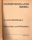 MUNZHANDLUNG. N 2. Medaillen und Plaketten des 15 - 18 jahrhunderts. Die sammlung eines deutschen kunstlers in Italiens. Basel, 8 - Oktober, 1934. pp....