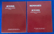Bourgey E.M. Monnaies Antiques Francaises et Etrangeres. Jetons Collection R. Castaing 2 Cataloghi. Brossura ed. 1 Partie Paris 29-30 Juin 1976. lotti...