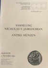 Busso. Katalog 340. Sammlung Nicholas V. Jamgochian. Antike Munzen. Frankfurt 02 November 1994. Brossura ed. pp. 101, lotti 1260, tavv. 56 in b/n. Con...