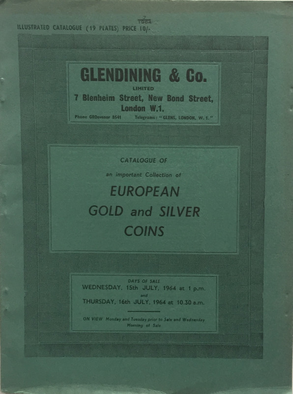 Glendining & Co. Catalogue of an Important Collection of European Gold and Silve...