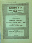 Glendining & Co. Catalogue of an important collection of German Thalers, Austrian gold & silver coins. Also a fine collection of English & Scottish co...