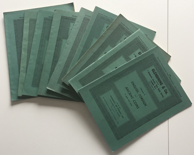 Lotto di 10 Cataloghi D'Asta Glendining & Co. 1) 12 February 1964. 2) 11 March 1...