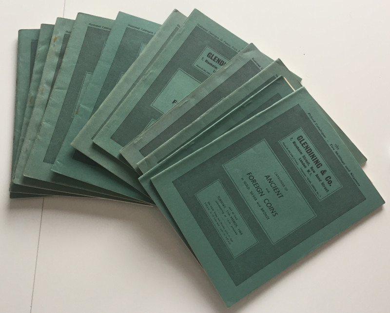Lotto di 11 Cataloghi D'Asta Glendining & Co. 1) 11 March 1969. 2) 20 May 1969. ...