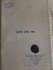 Poindessault B. Liste Etè 1981. Brossura ed. tavv. In b/n. Buono stato.