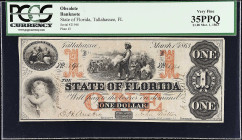 Tallahassee, Florida. State of Florida. 1863 $1. PCGS Currency Very Fine 35 PPQ.

Estimate: $150.00- $250.00
