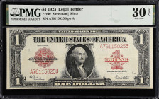 Fr. 40. 1923 $1 Legal Tender Note. PMG Very Fine 30 EPQ.

Estimate: $250.00- $350.00