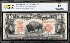 Fr. 121m. 1901 $10 Legal Tender Mule Note. PCGS Banknote Fine 12 Details. Design Filled In.
PCGS Banknote comments "Design Filled In."

Estimate: $...