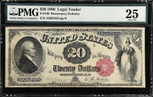 Fr. 140. 1880 $20 Legal Tender Note. PMG Very Fine 25.
An attractive Very Fine example of this desirable legal tender type. 

Estimate: $600.00- $8...