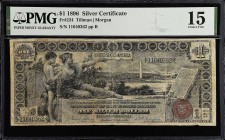 Fr. 224. 1896 $1 Silver Certificate. PMG Choice Fine 15.
The Educational series of 1896 is one of the most venerated issues of United States paper mo...