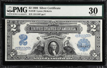 Fr. 249. 1899 $2 Silver Certificate. PMG Very Fine 30.
Lyons - Roberts signature combination.

Estimate: $400.00- $600.00