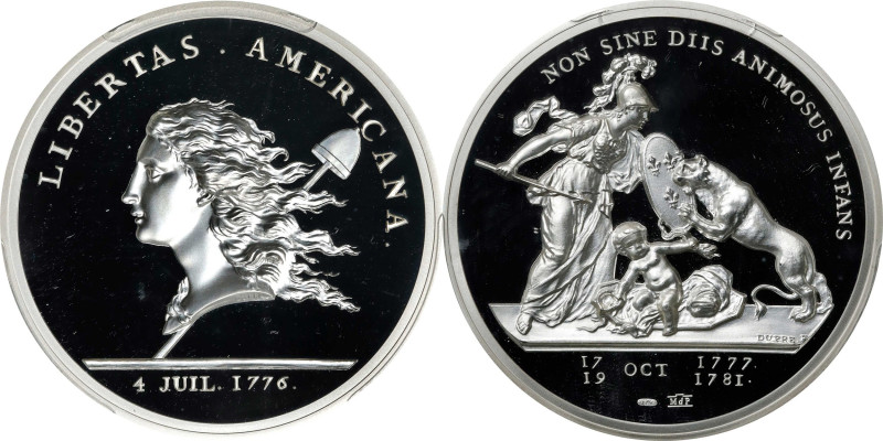 "1781" (2020) Libertas Americana Medal. Modern Paris Mint Dies. Silver. Proof-70...
