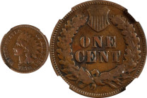 1870 Indian Cent. Bold N. Fine-12 BN (NGC).
PCGS# 2097. NGC ID: 227U.