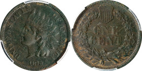 1872 Indian Cent. Shallow N. EF Details--Excessive Corrosion (PCGS).
PCGS# 2103. NGC ID: 227W.