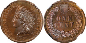1874 Indian Cent. Proof Details--Obverse Scratched (NGC).
PCGS# 2118. NGC ID: 227Z.