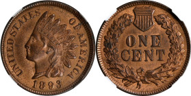 1893 Indian Cent. MS-64 RB (NGC).
PCGS# 2185. NGC ID: 228M.