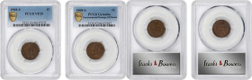 Lot of (2) 1908-S Indian Cents. (PCGS).
Included are: EF Details--Environmental Damage; and VF-35.
PCGS# 2232. NGC ID: 2296.