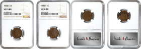 Lot of (2) Choice Very Fine 1908-S Indian Cents. (NGC).
Included are: VF-35 BN; and VF-30 BN.
PCGS# 2232. NGC ID: 2296.