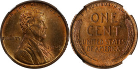 1909 Lincoln Cent. V.D.B. MS-65 RB (NGC).
PCGS# 2424. NGC ID: 22AZ.