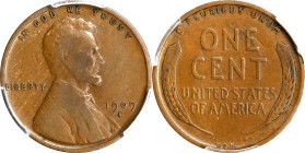 1909-S Lincoln Cent. V.D.B. VF-20 (PCGS).
PCGS# 2426. NGC ID: 22B2.