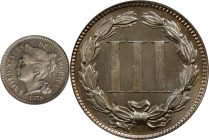 1879 Nickel Three-Cent Piece. Proof-65 (PCGS). CAC. OGH.
PCGS# 3775. NGC ID: 275Z.