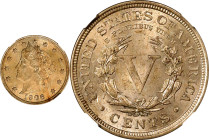 1906 Liberty Head Nickel. MS-63 (NGC).
PCGS# 3867. NGC ID: 277H.