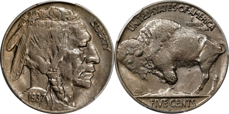 1937-D Buffalo Nickel. 3-Legged. AU-55 (PCGS).
PCGS# 3982. NGC ID: 22SX.