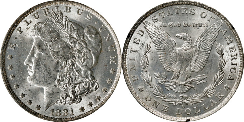 1881-O GSA Morgan Silver Dollar. MS-61 (NGC).
The original box and card are not...