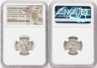 MACEDONIAN KINGDOM. Alexander III the Great (336-323 BC). AR drachm (19mm, 4.29 gm, 12h). NGC AU 5/5 - 3/5. Posthumous issue of Colophon, 310-301 BC. ...