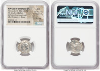 MACEDONIAN KINGDOM. Alexander III the Great (336-323 BC). AR drachm (17mm, 4.28 gm, 12h). NGC AU 4/5 - 3/5, flan flaw. Early posthumous issue of Colop...