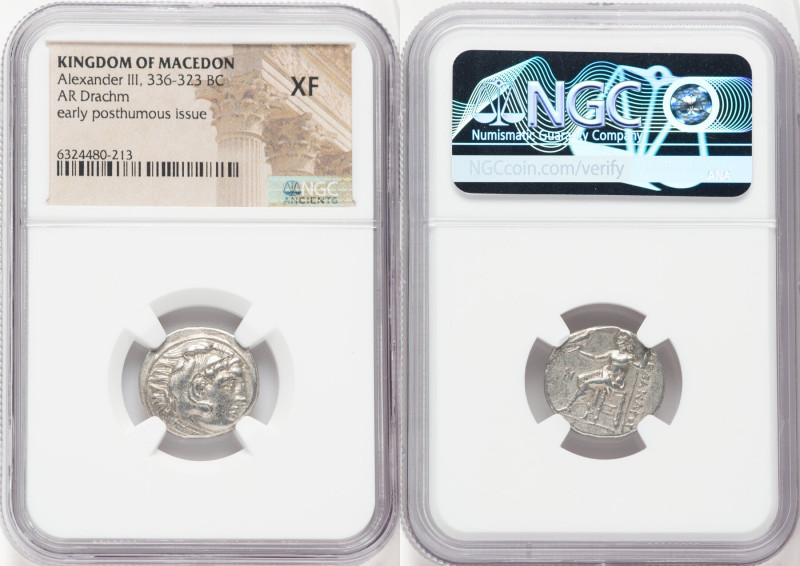 MACEDONIAN KINGDOM. Alexander III the Great (336-323 BC). AR drachm (18mm, 1h). ...