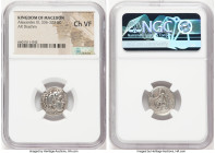 MACEDONIAN KINGDOM. Alexander III the Great (336-323 BC). AR drachm (17mm, 12h). NGC Choice VF. Lifetime issue of Miletus, ca. 325-323 BC. Head of Her...