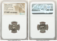 IONIA. Ephesus. Ca. 2nd century BC. AR drachm (19mm, 4.18 gm, 11h). NGC Choice VF S 5/5 - 4/5. Metrodorus, magistrate. E-Φ, bee with straight wings se...