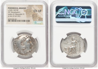 PHOENICIA. Aradus. Ca. 245-165 BC. AR tetradrachm (31mm, 12h). NGC Choice VF. Posthumous issue in the name and types of Alexander III the Great of Mac...