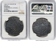Philip III Cob 8 Reales ND (1605-1613) P-R VF Details (Environmental Damage) NGC, Potosi mint, KM10. 26.49gm. HID09801242017 © 2022 Heritage Auctions ...