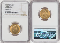 Republic gold 5 Pesos 1915 AU Details (Cleaned) NGC, Philadelphia mint, KM19, Fr-4. HID09801242017 © 2022 Heritage Auctions | All Rights Reserved