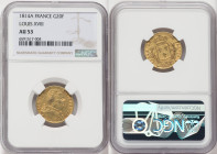 Louis XVIII gold 20 Francs 1814-A AU53 NGC, Paris mint, KM706.1, Fr-525. HID09801242017 © 2022 Heritage Auctions | All Rights Reserved