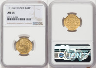 Louis XVIII gold 20 Francs 1818-A AU55 NGC, Paris mint, KM712.1, Fr-538. HID09801242017 © 2022 Heritage Auctions | All Rights Reserved